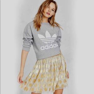 Urban Outfitters Gold Polka Dot Sheer Skirt 6